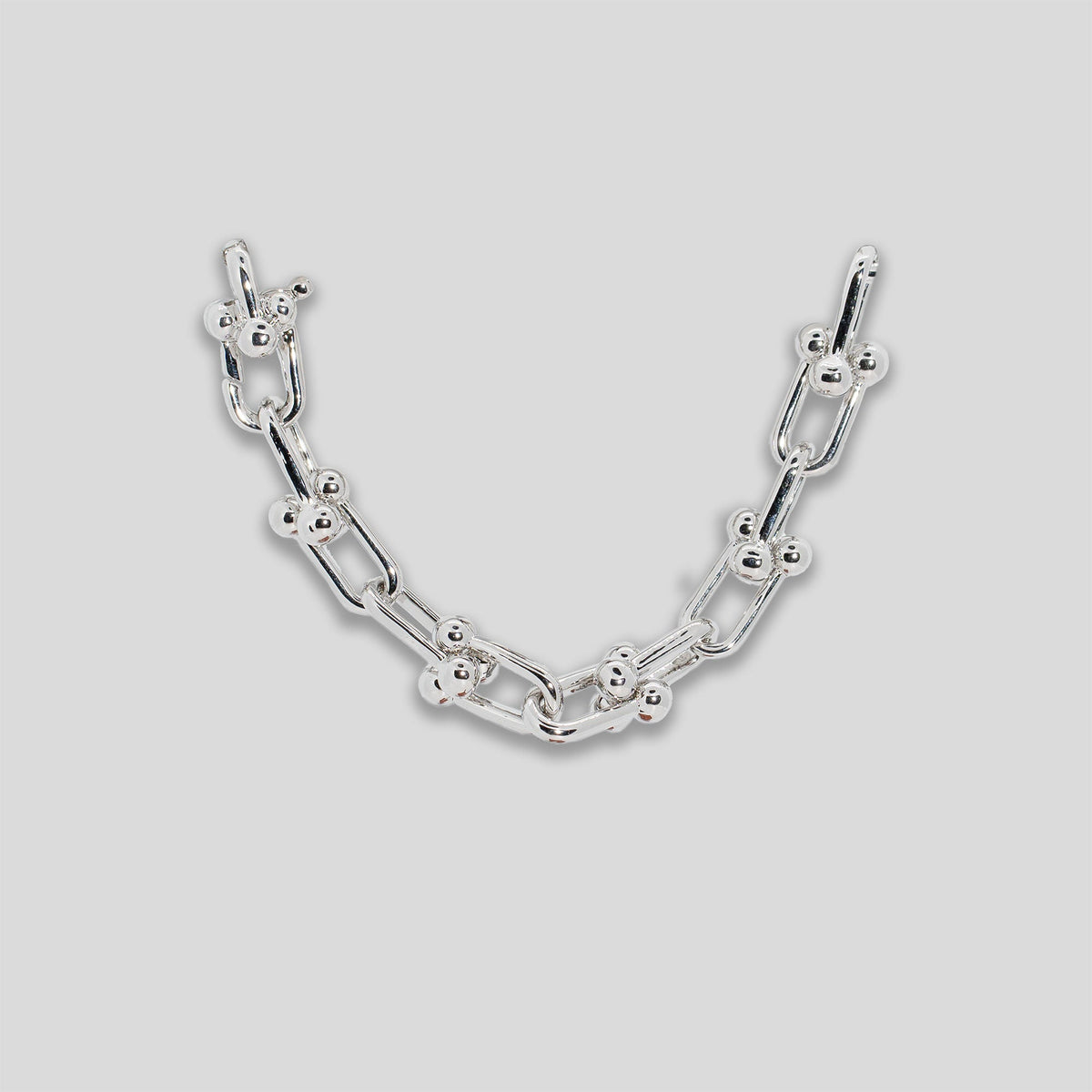 Ball &amp; Chain Bracelet - Silver