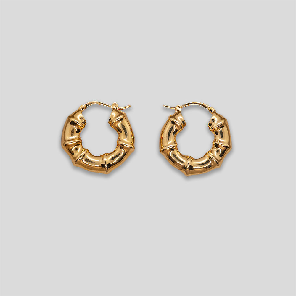 Bamboo Hoops - Gold