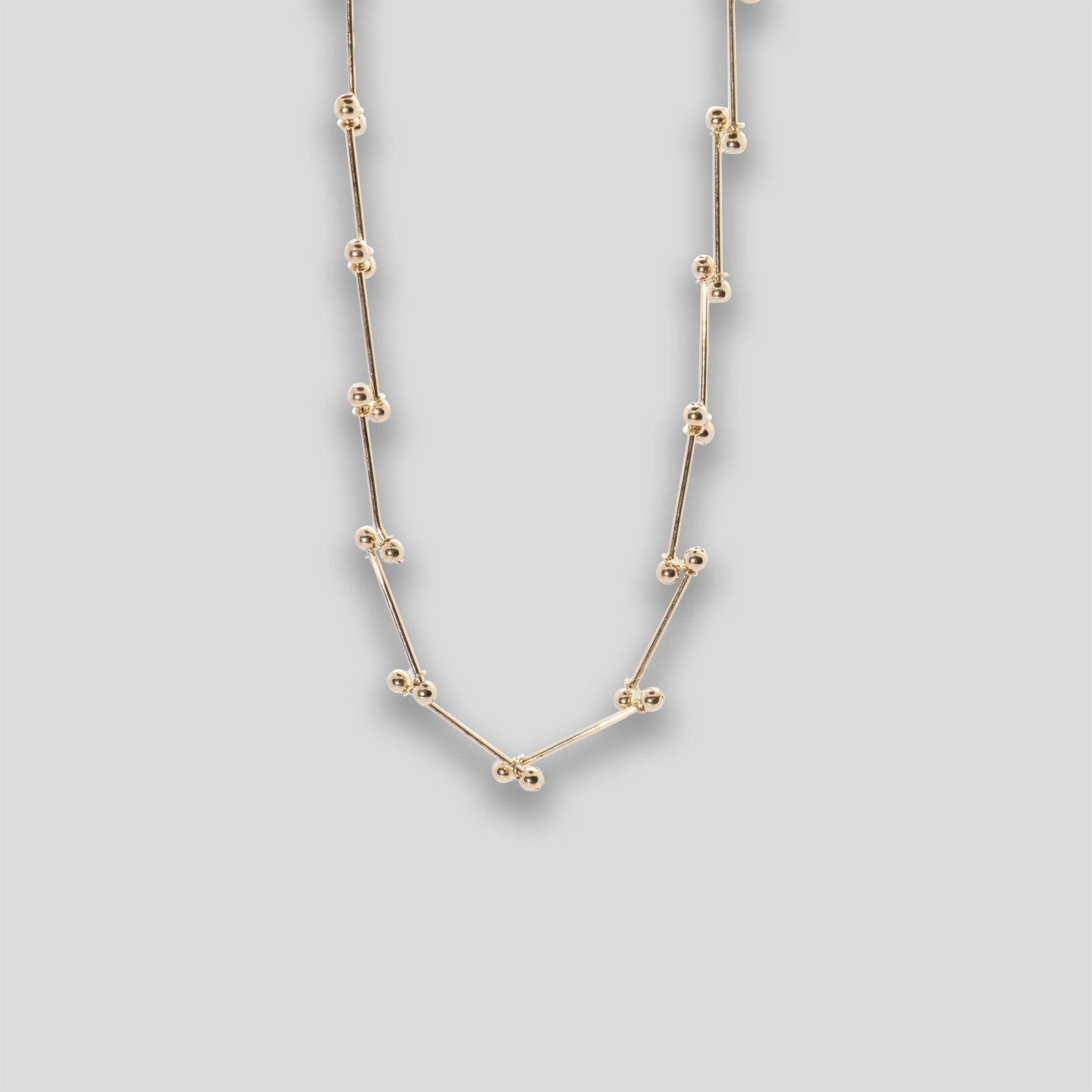 Bone Chain Necklace - Gold