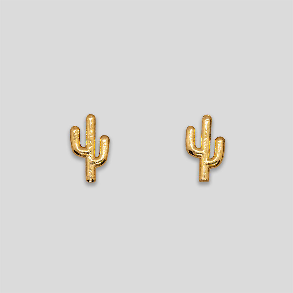 Cactus Studs - Gold