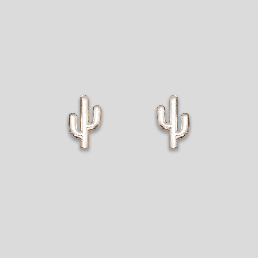 Cactus Studs - Silver