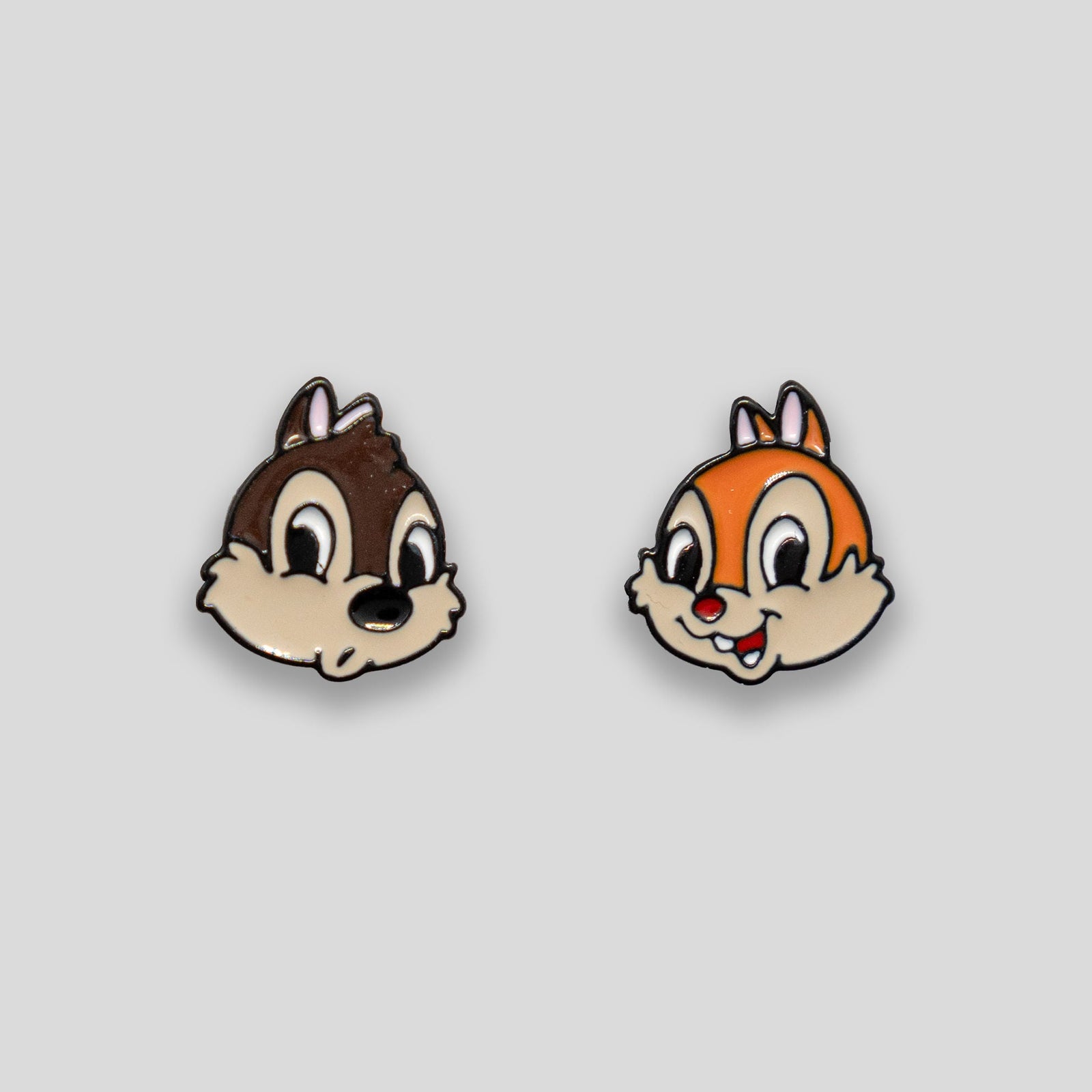 Chipmunks Studs - Brown/Cream