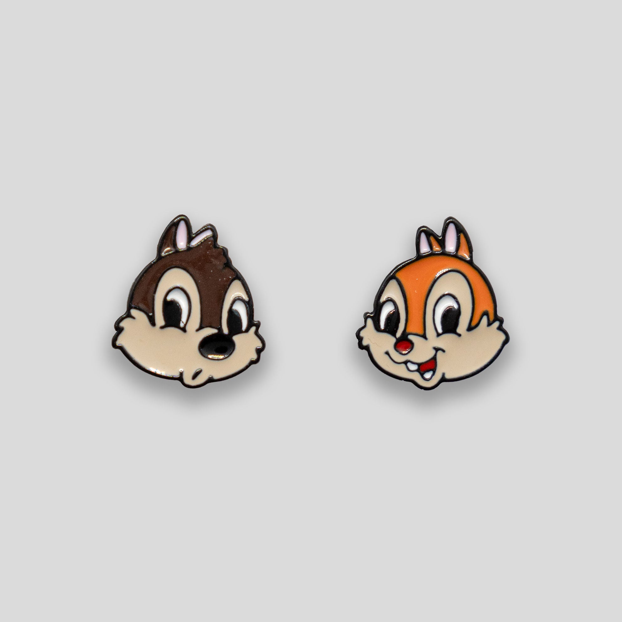 Chipmunks Studs - Brown/Cream