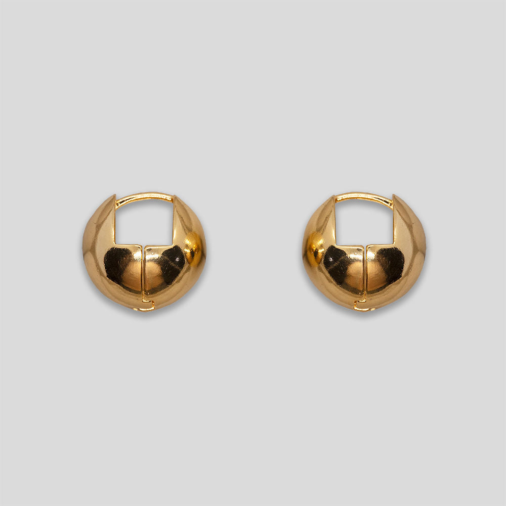 Chunky Small Hoops - Gold