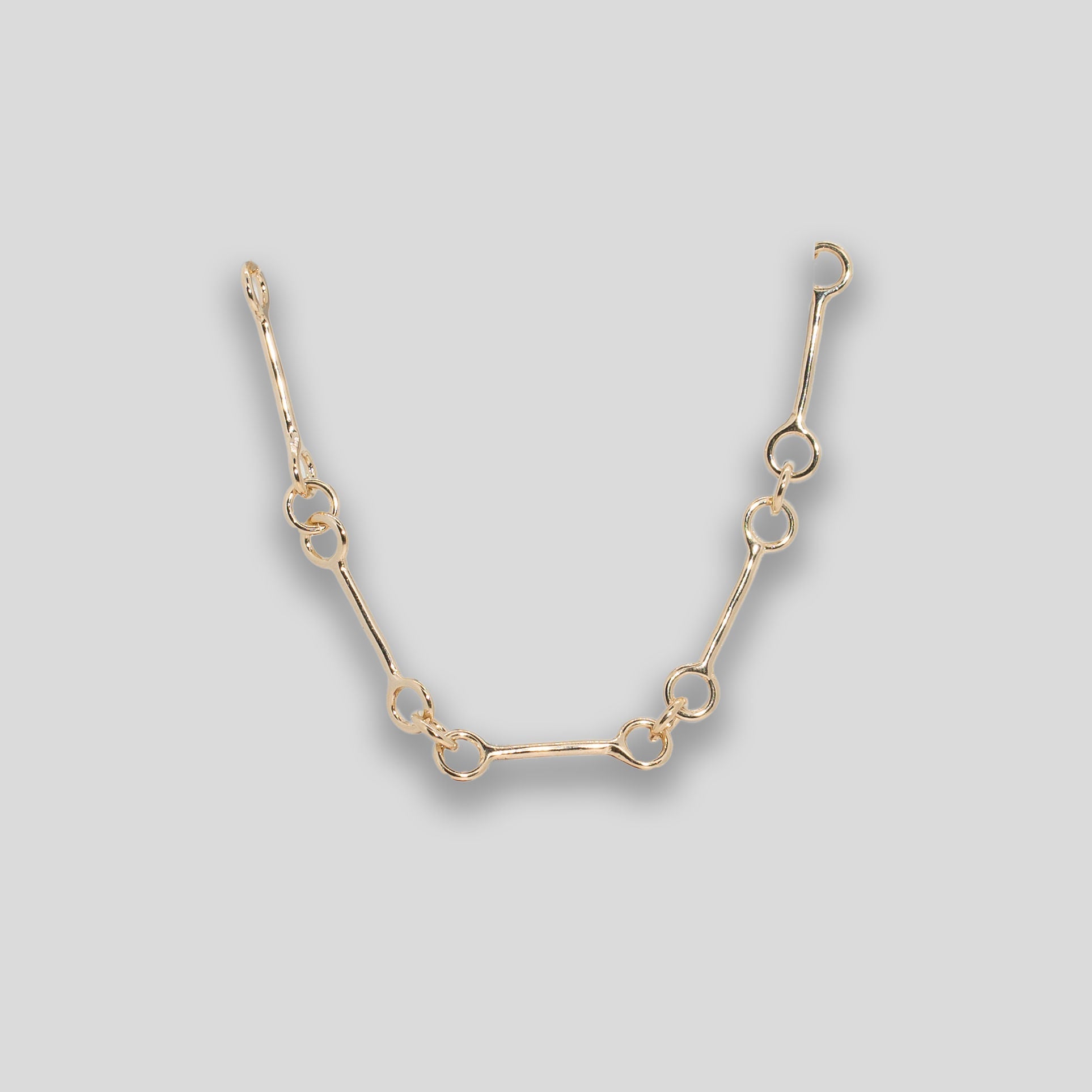 Circle Stick Chain Bracelet - Gold