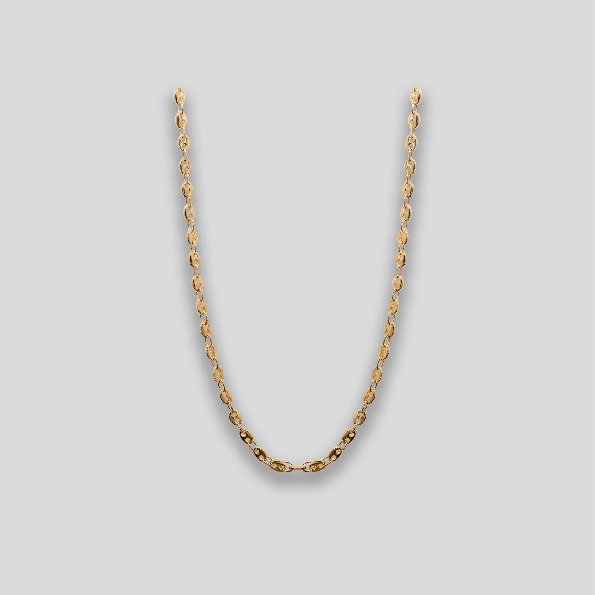 Fine Button Chain Necklace - Gold