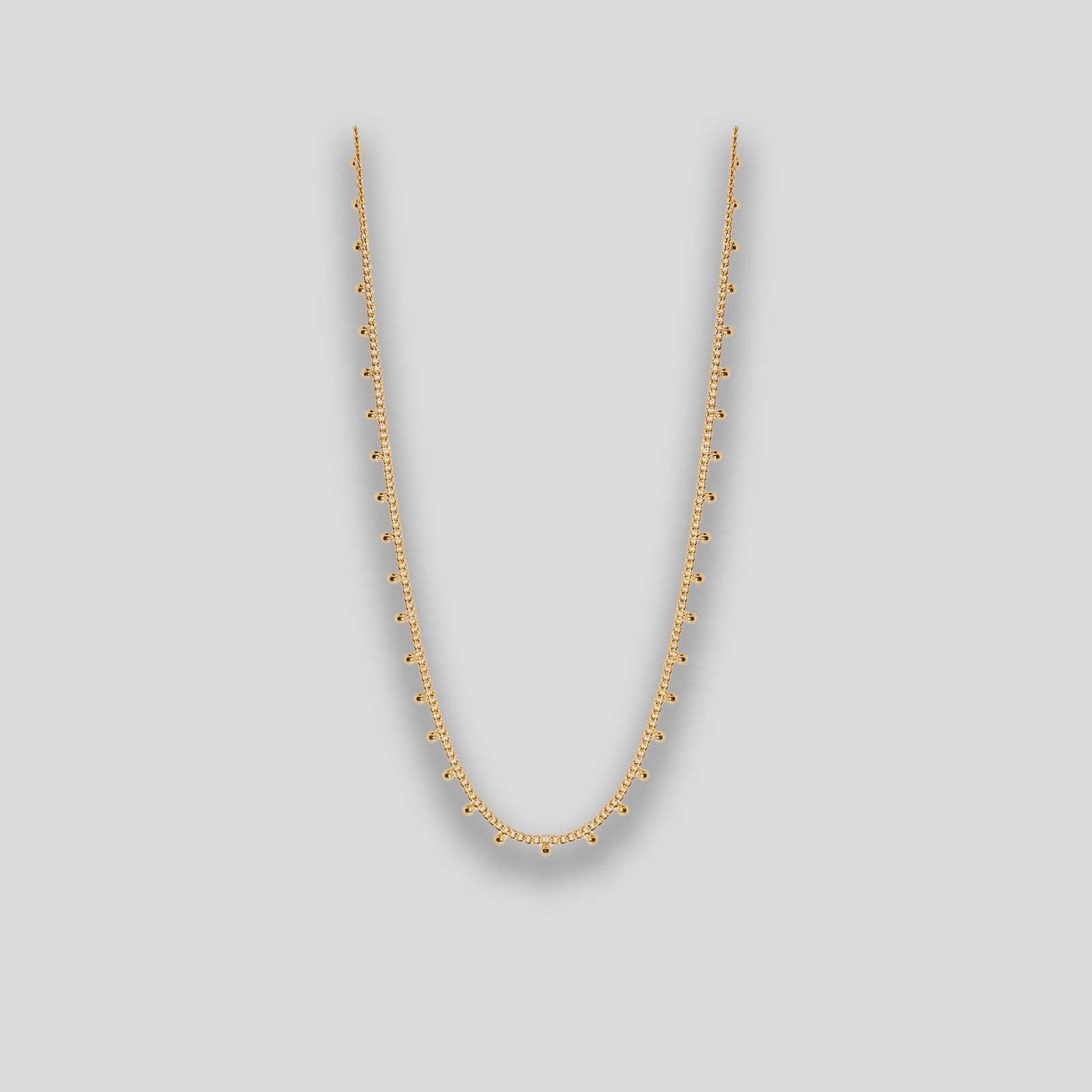 Fine Droplet Necklace - Gold