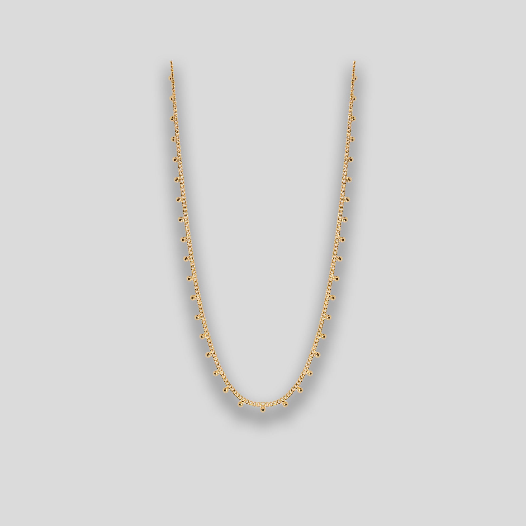 Fine Droplet Necklace - Gold