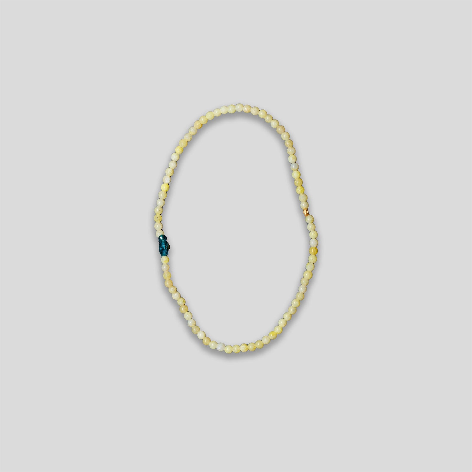 Flower Beaded Bracelet - Lemon