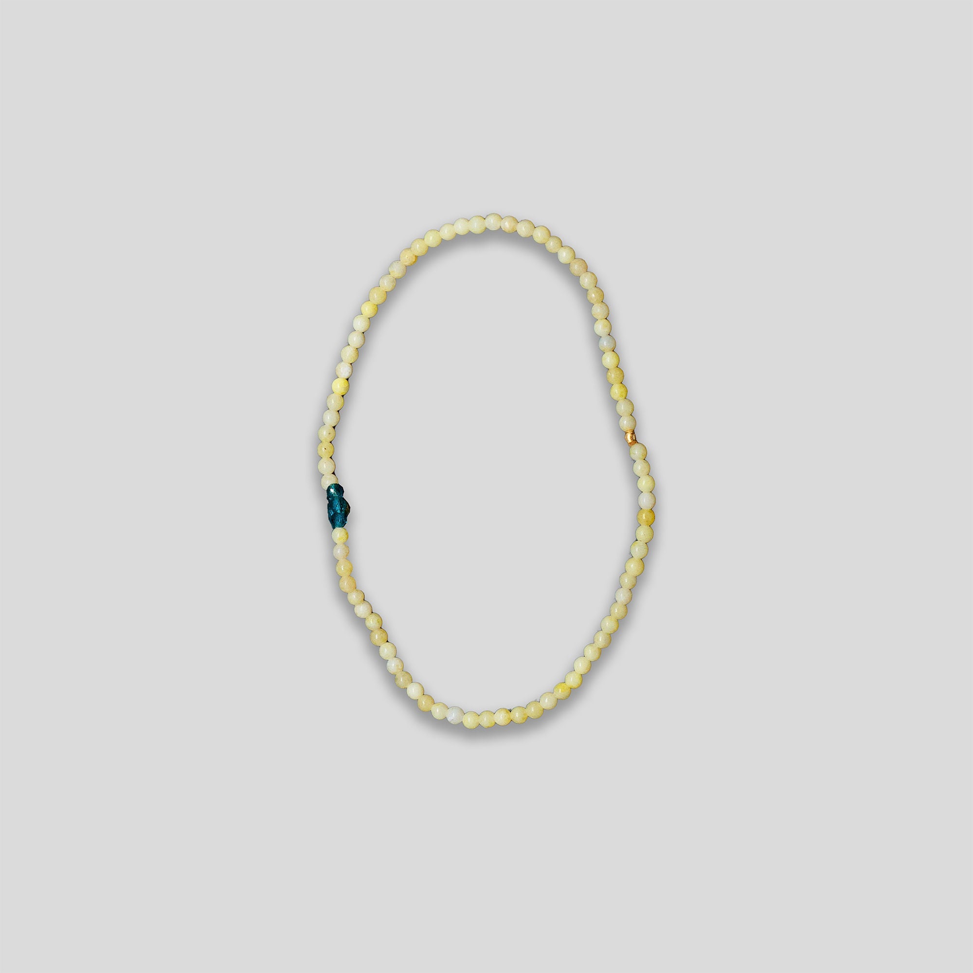 Flower Beaded Bracelet - Lemon