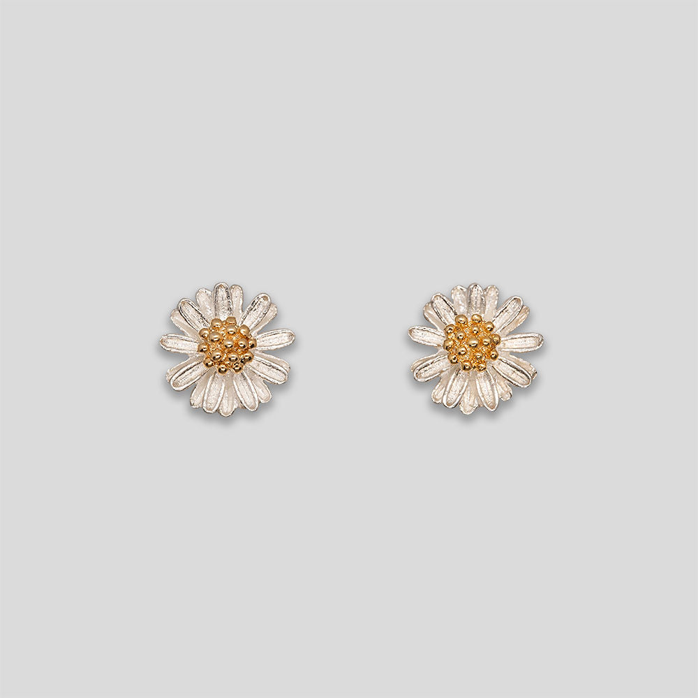 Flower Studs - Silver