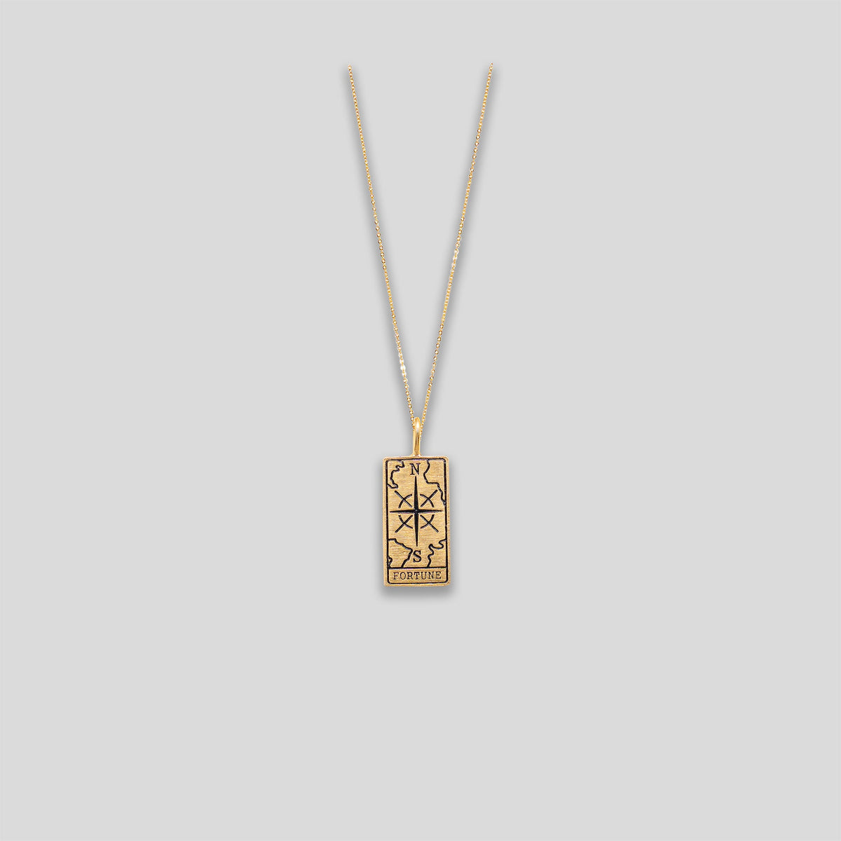 &quot;Fortune&quot; Pendant Necklace - Gold