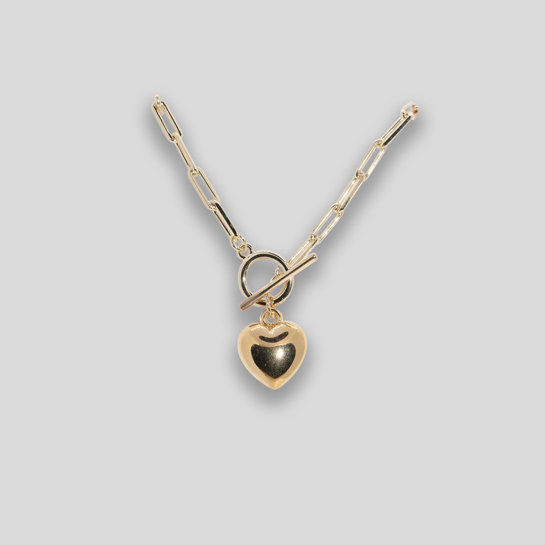 Heart Chain Bracelet - Gold