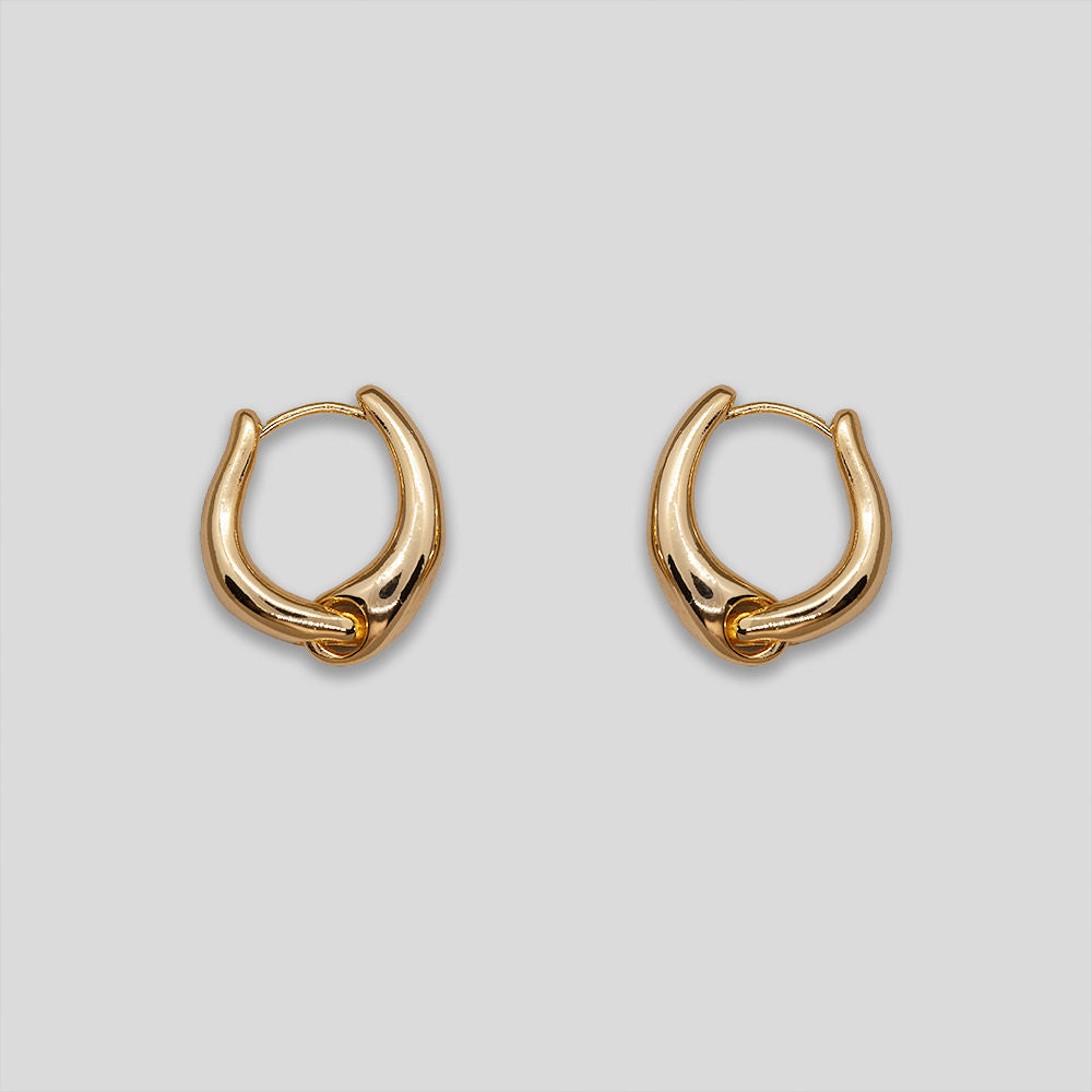 Horseshoe Hoops - Gold