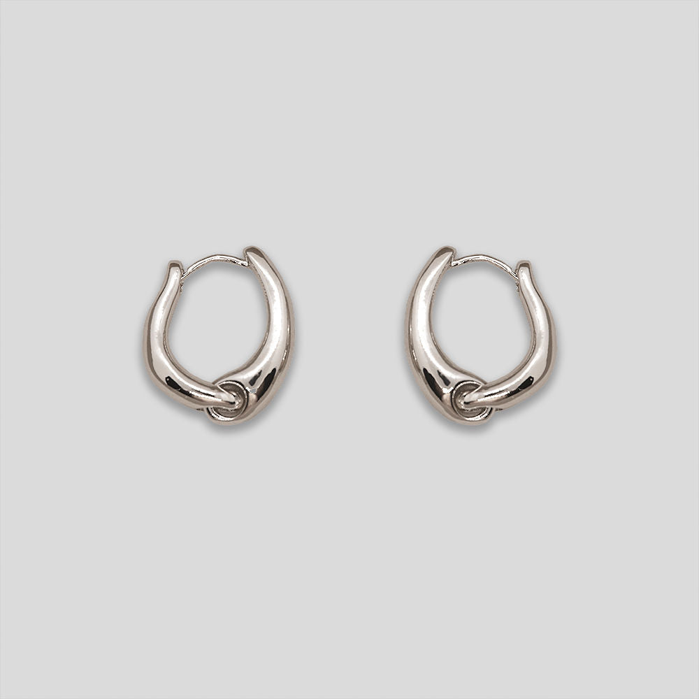 Horseshoe Hoops - Silver