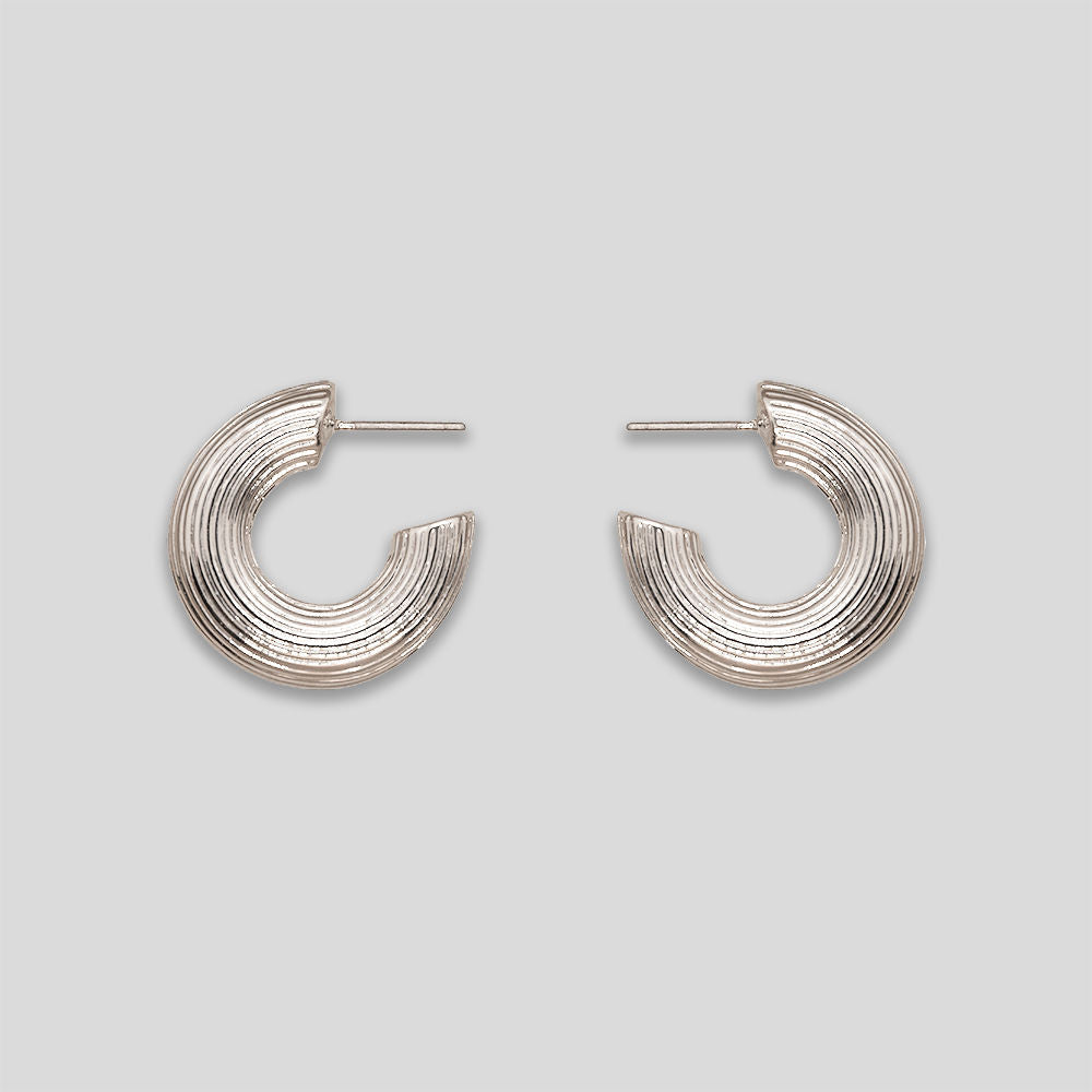 Macaroni Hoops - Silver