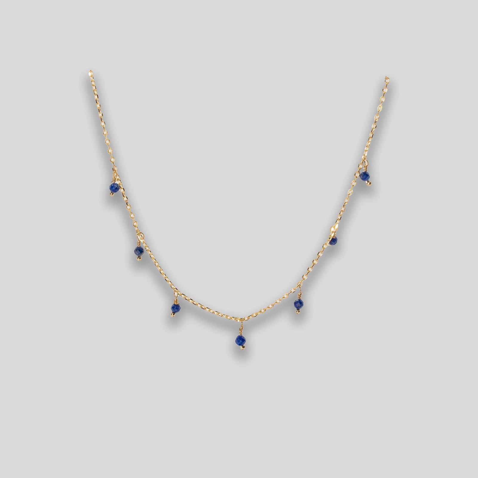 Mini Droplets Bracelet - Gold/Blue