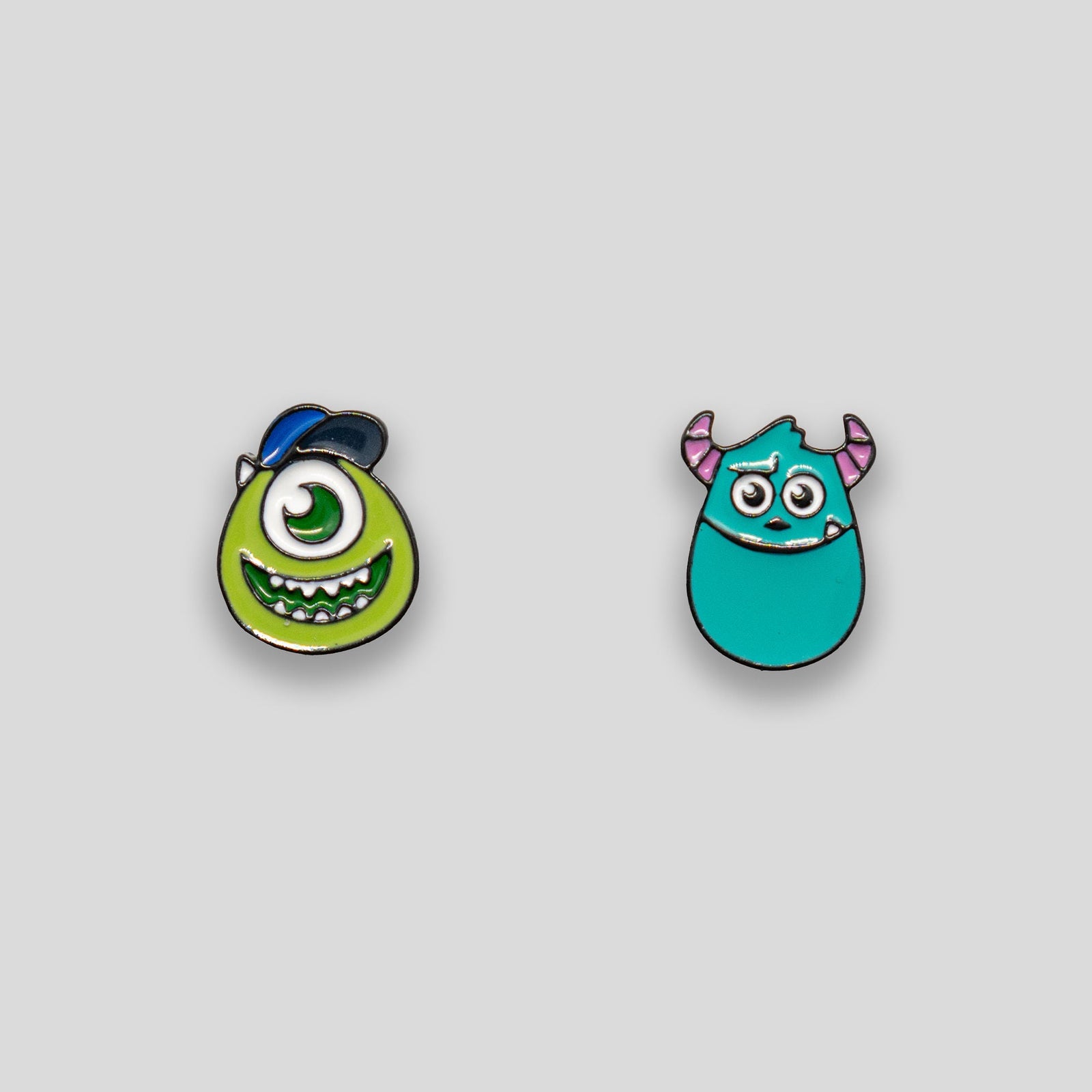 Monsters Inc Studs - Green/Blue