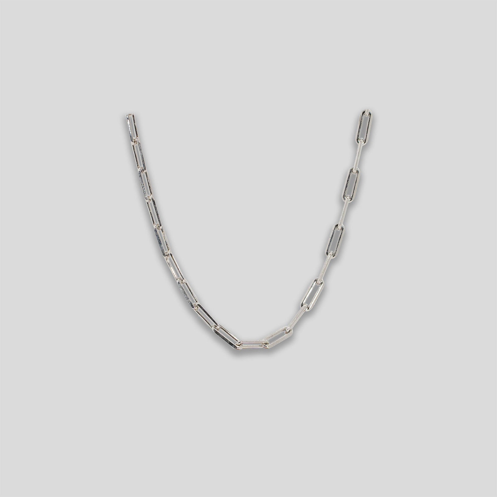 Narrow Link Bracelet - Silver