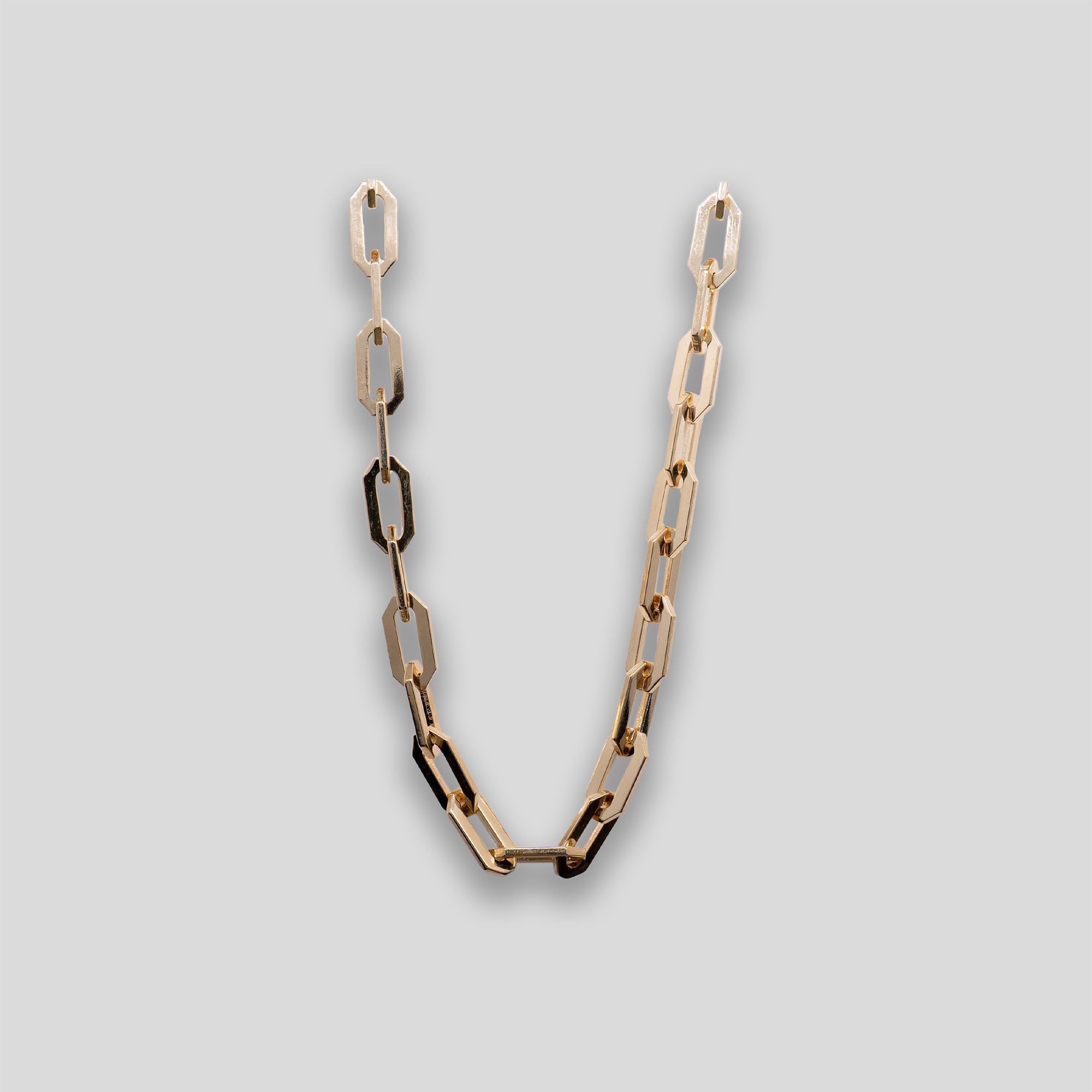 Octagonal Chain Necklace - Gold