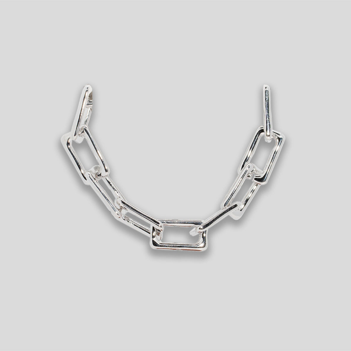 Rectangular Chain Bracelet - Silver