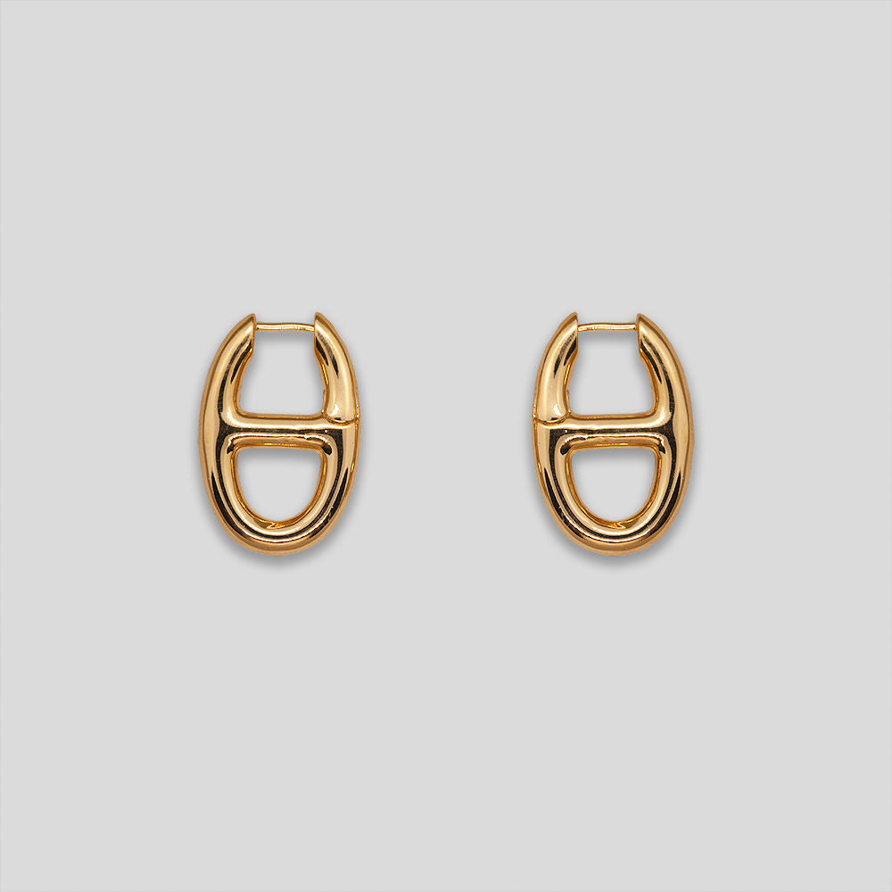 Ringtab Hoops - Gold