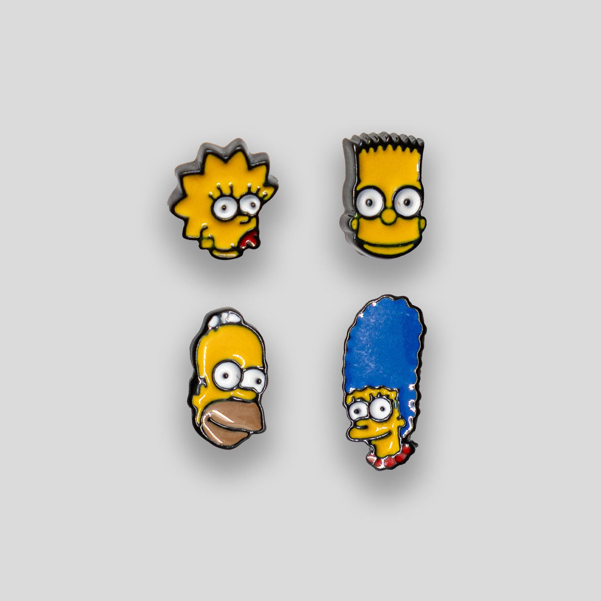 Simpsons Stud Set Of 4 - Yellow/Blue