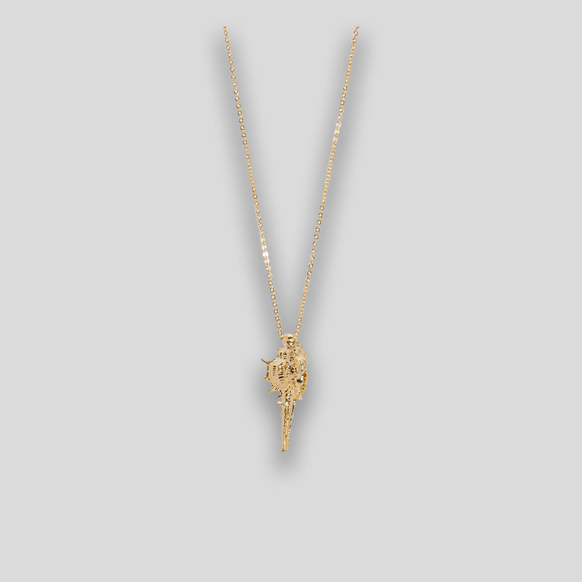 Spike Shell Necklace - Gold