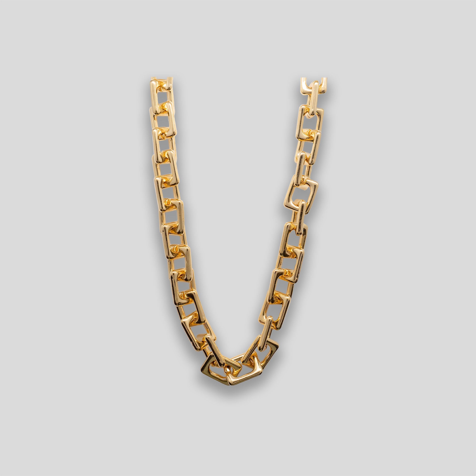 Square Chain Necklace - Gold