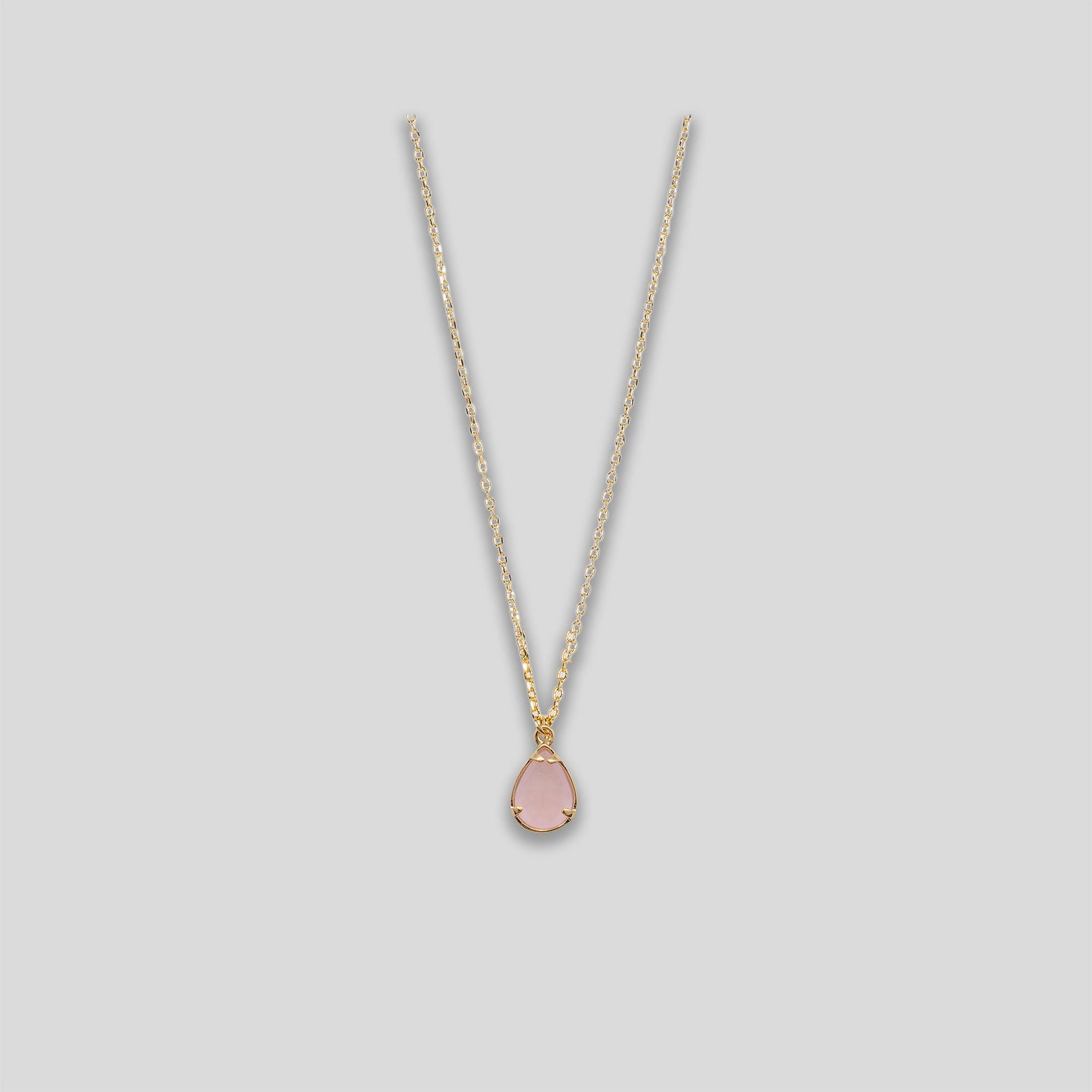 Teardrop Necklace - Gold/Rose