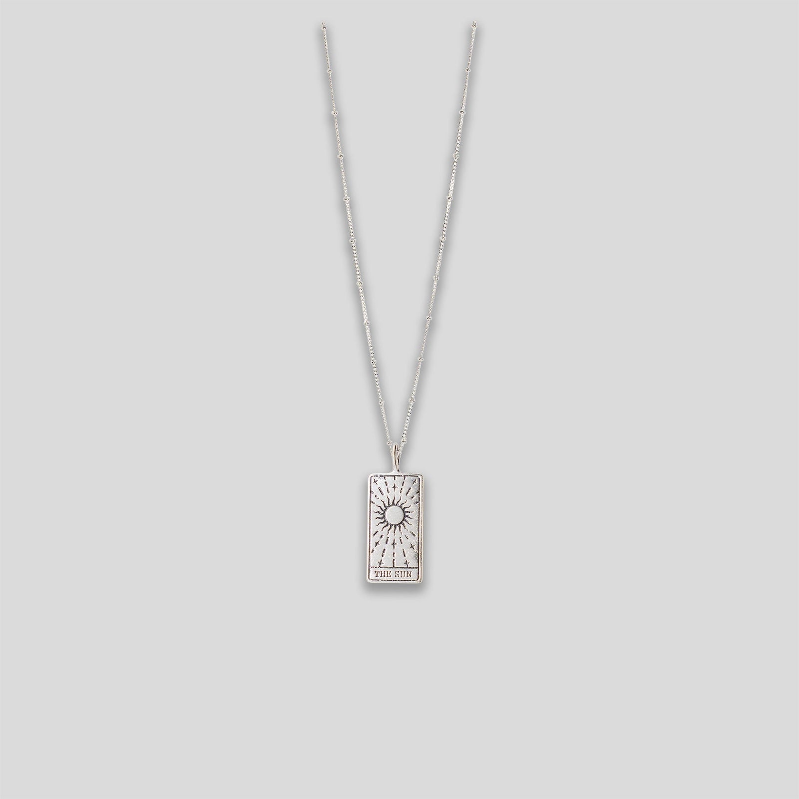 "The Sun" Pendant Necklace - Silver