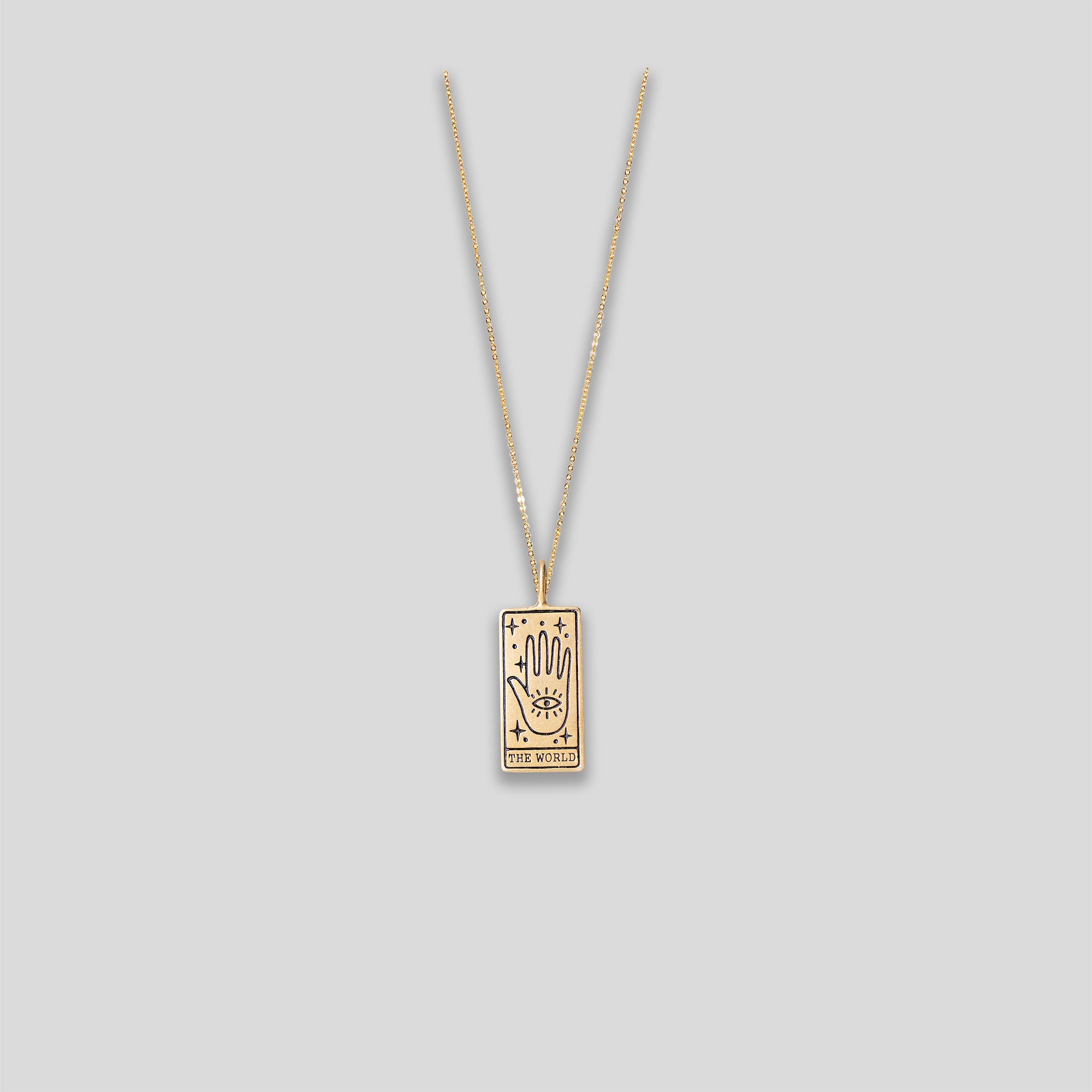 "The World" Pendant Necklace - Gold