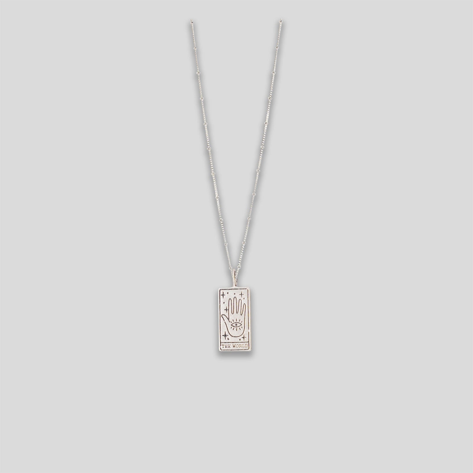 "The World" Pendant Necklace - Silver