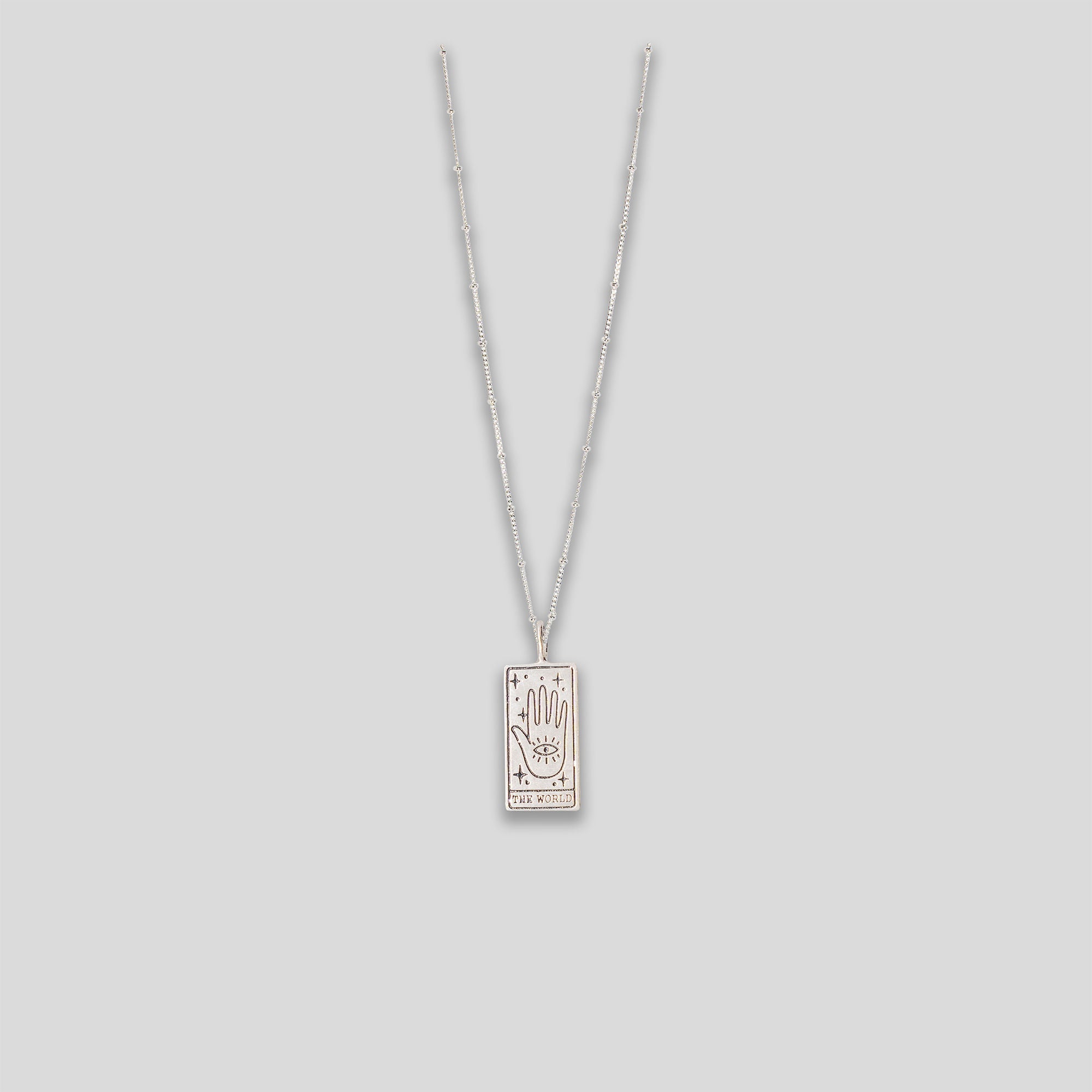 "The World" Pendant Necklace - Silver