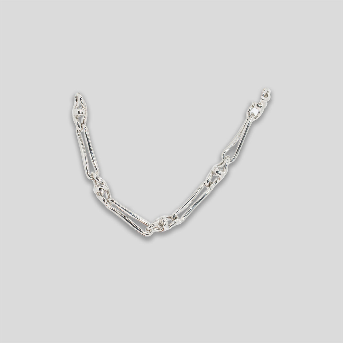 Twisted Link Bracelet - Silver