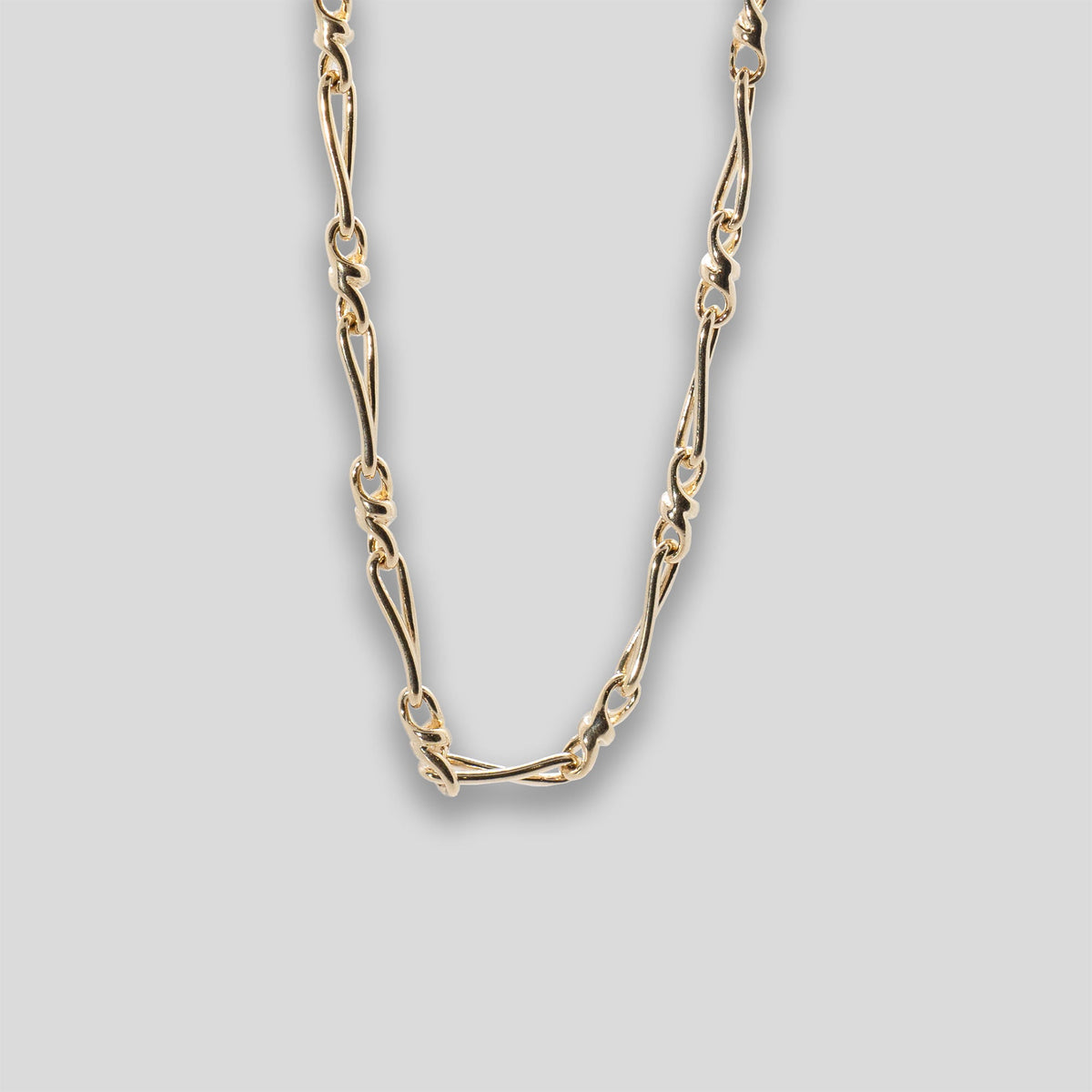 Twisted Link Necklace - Gold