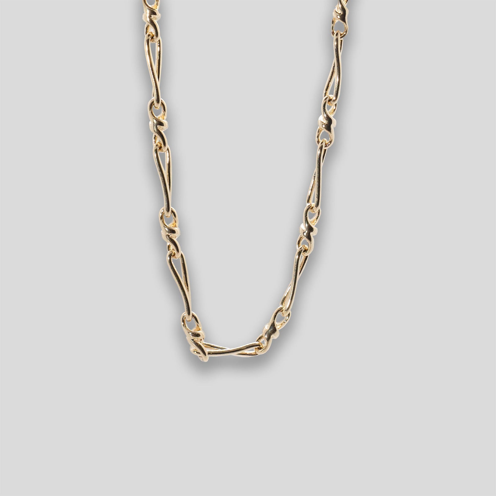 Twisted Link Necklace - Gold